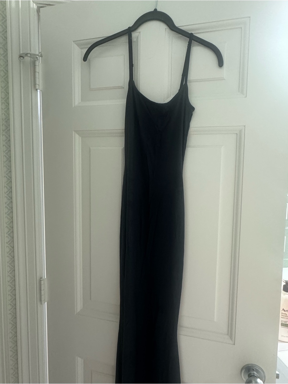 SKIMS Dark Gray (Graphite) Slim Spaghetti-Strap Maxi Dress - Picture 2 of 4